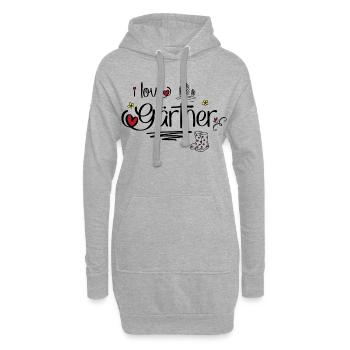 Gärtner - Hoodie-Kleid - Grau meliert - Vorne