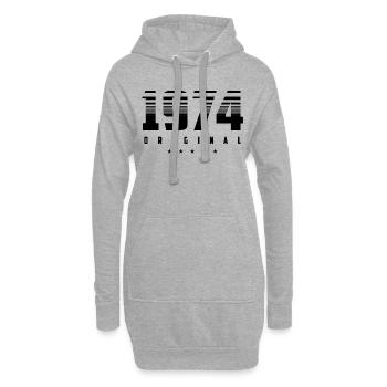 Geboren 1974 das Original - Hoodie-Kleid - Grau meliert - Vorne