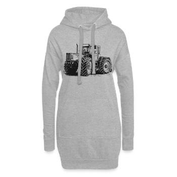 MB trac 1400 turbo | Traktor - Hoodie-Kleid - Grau meliert - Vorne