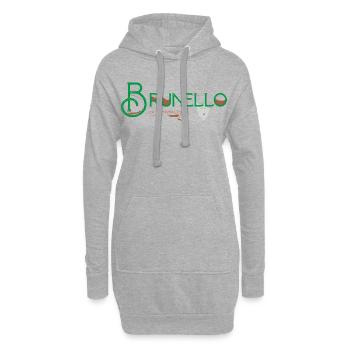 Brunello Reg - Hoodie-Kleid - Grau meliert - Vorne