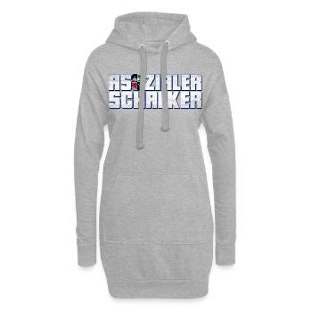 Asozialer Schalker | Gelsenkirchen Schalke - Hoodie-Kleid - Grau meliert - Vorne