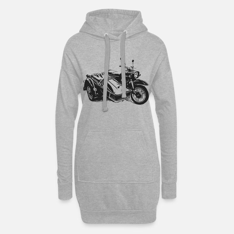 Simson Schwalbe Duo - Hoodie-Kleid - Grau meliert