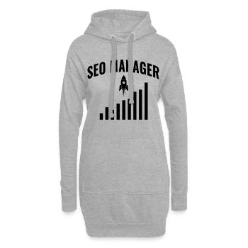 SEO Manager – Wachstum & Performance Design - Hoodie-Kleid - Grau meliert - Vorne