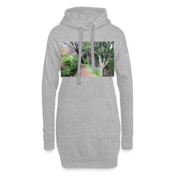 Affiche Madère Portugal - Sweat-shirt à capuche long Femme - gris chiné - Devant