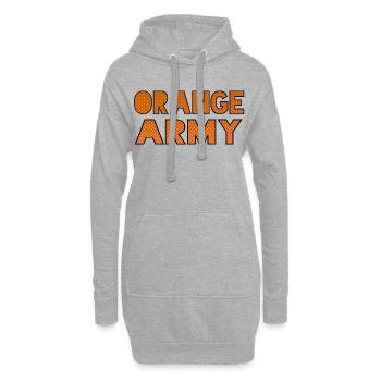 Die orange Legion für echte Fans der Niederlande * - Hoodie-Kleid - Grau meliert - Vorne