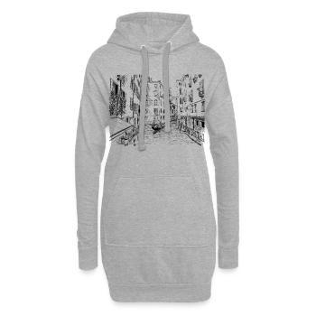 Venedig - Hoodie-Kleid - Grau meliert - Vorne