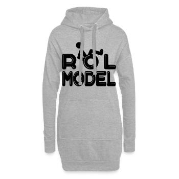 Chaque personne en fauteuil roulant est un modèle # - Sweat-shirt à capuche long Femme - gris chiné - Devant