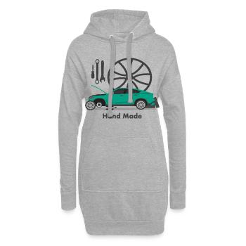 Automechaniker - Hoodie-Kleid - Grau meliert - Vorne