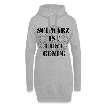LE NOIR EST ASSEZ COLORÉ - Tendance, Style, Mode, Couleur - Sweat-shirt à capuche long Femme - gris chiné - Devant