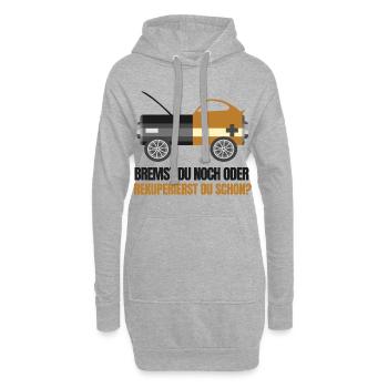 E-Autofahrer - Hoodie-Kleid - Grau meliert - Vorne