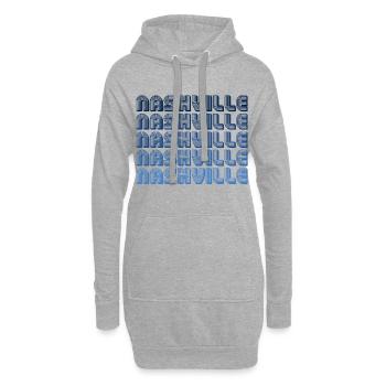 Nashville Rétro Gradient - Sweat-shirt à capuche long Femme - gris chiné - Devant