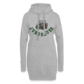 Jungbauer - Traktor Fan, Bauernhof Baby, Landleben - Hoodie-Kleid - Grau meliert - Vorne