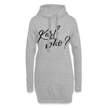 Karl wer? - Hoodie-Kleid - Grau meliert - Vorne