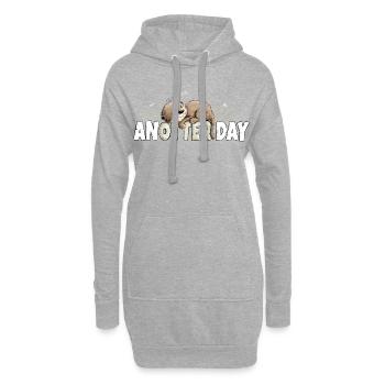 Anotter Day Verträumter Otter Spruch - Hoodie-Kleid - Grau meliert - Vorne