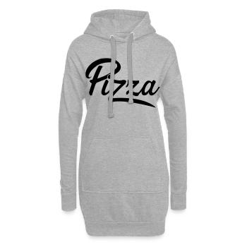 Pizza - Sweat-shirt à capuche long Femme - gris chiné - Devant