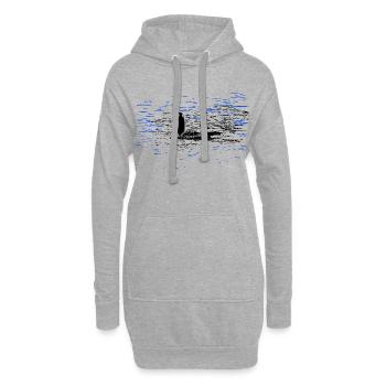 Duck Erpel Pond Natation - Sweat-shirt à capuche long Femme - gris chiné - Devant