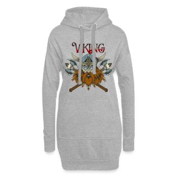 Viking - Sweat-shirt à capuche long Femme - gris chiné - Devant
