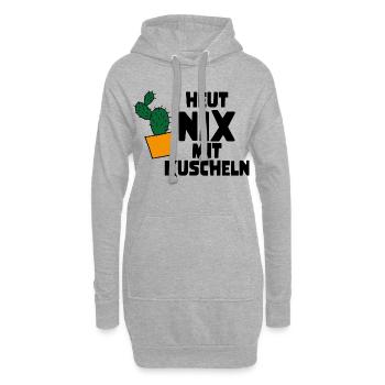Kuscheln - Hoodie-Kleid - Grau meliert - Vorne