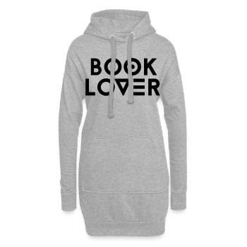 booklover - Hoodie-Kleid - Grau meliert - Vorne