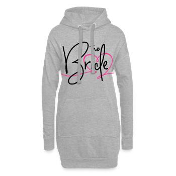 The bride - Hoodie-Kleid - Grau meliert - Vorne