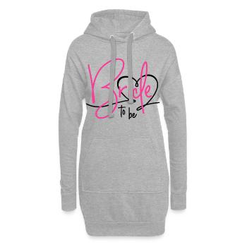 Future mariée - Sweat-shirt à capuche long Femme - gris chiné - Devant