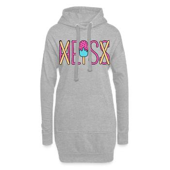 Eis - heiß - H EIS S  - Hoodie-Kleid - Grau meliert - Vorne