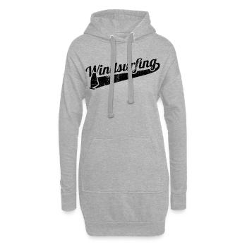 Planche à voile - Sweat-shirt à capuche long Femme - gris chiné - Devant