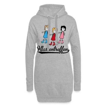 Lustiges Klassentreffen - Hoodie-Kleid - Grau meliert - Vorne