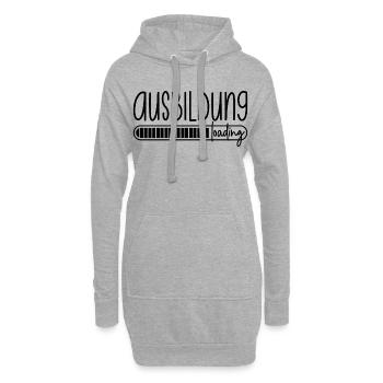 Ausbildung loading Azubi Azubine Auszubildender - Hoodie-Kleid - Grau meliert - Vorne