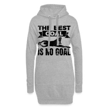 Le meilleur but est de ne pas encaisser de but - Sweat-shirt à capuche long Femme - gris chiné - Devant
