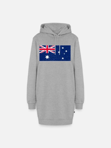 Australien - Hoodie-Kleid - Grau meliert