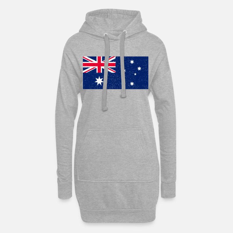 Australien - Hoodie-Kleid - Grau meliert
