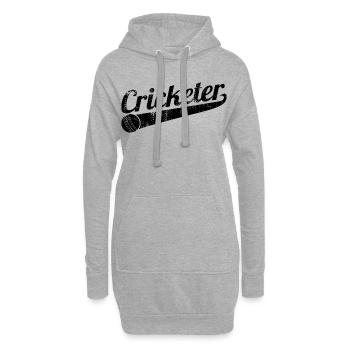 Cricketer - Sweat-shirt à capuche long Femme - gris chiné - Devant
