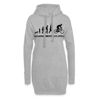 Développement d’un vététiste - Sweat-shirt à capuche long Femme - gris chiné - Devant