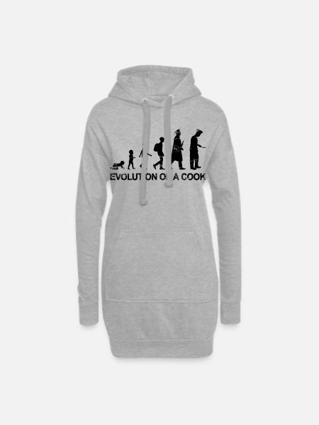 Koch Evolution - Hoodie-Kleid - Grau meliert
