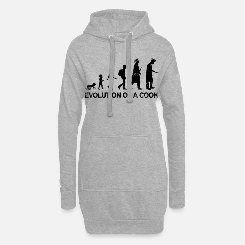 Koch Evolution - Hoodie-Kleid - Grau meliert