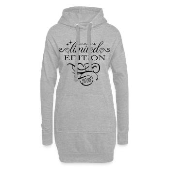 Limited Edition 2008 Geburtstag Geschenk Damen - Hoodie-Kleid - Grau meliert - Vorne