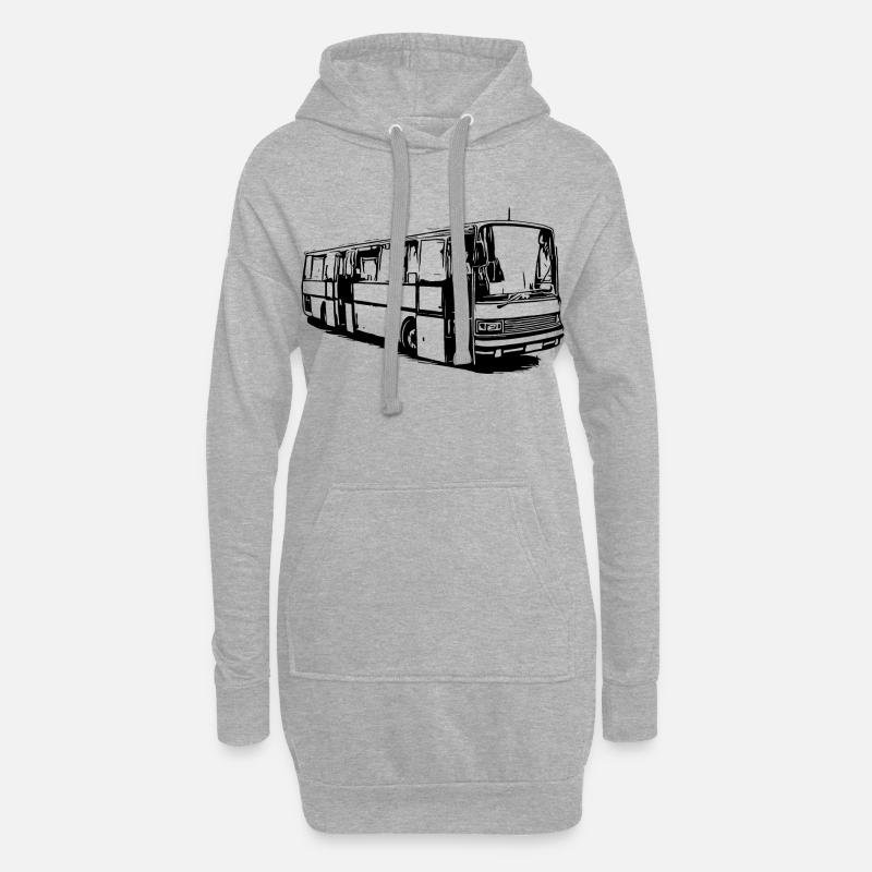 Setra Bus Setra S215 UL - Hoodie-Kleid - Grau meliert