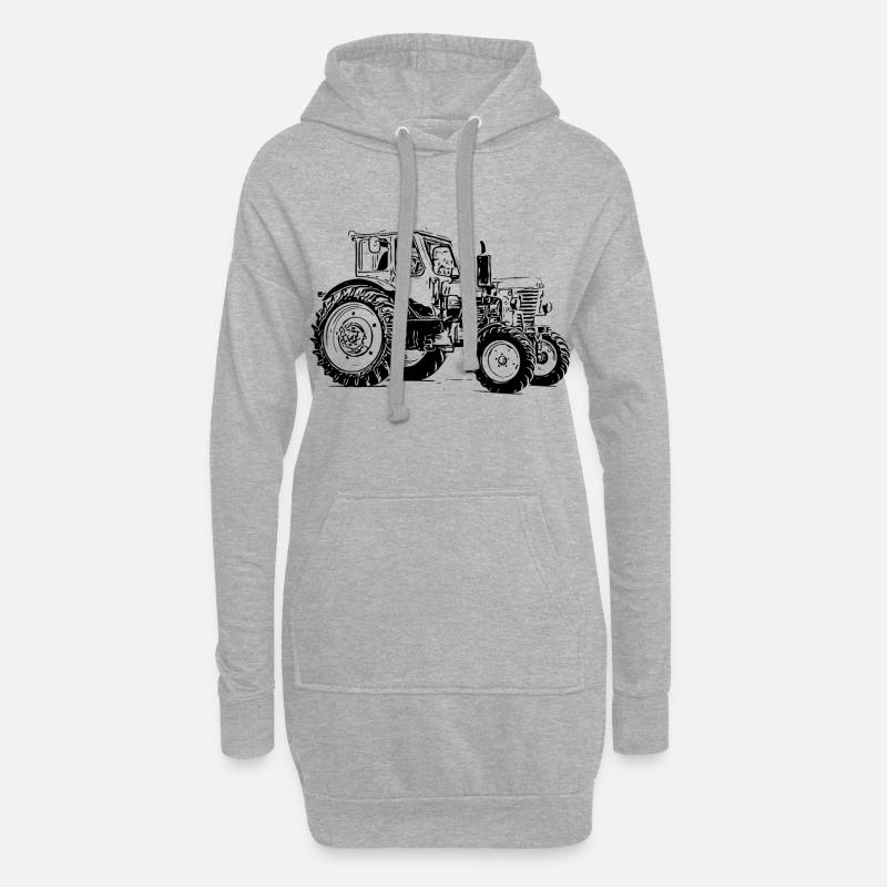 Belarus MTS 50 - Hoodie-Kleid - Grau meliert
