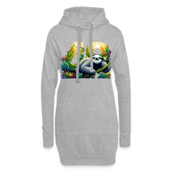 40 ans de paresseux 40e cadeau d’anniversaire - Sweat-shirt à capuche long Femme - gris chiné - Devant
