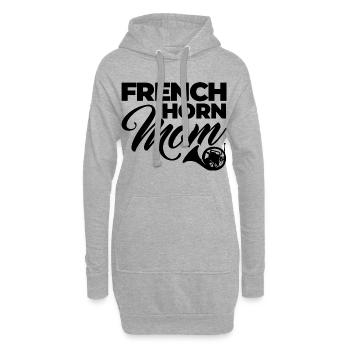 Maman Cor Français - Sweat-shirt à capuche long Femme - gris chiné - Devant