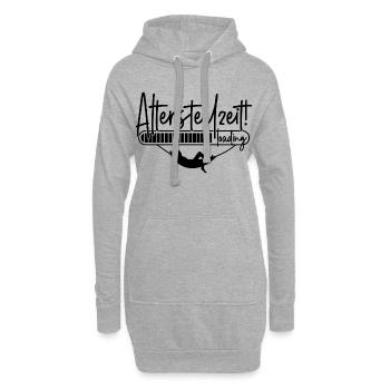 Altersteilzeit loading Hängematte Ladebalken ATZ - Hoodie-Kleid - Grau meliert - Vorne