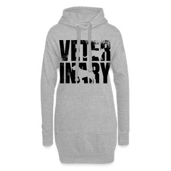 Vétérinaire - Sweat-shirt à capuche long Femme - gris chiné - Devant