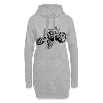 Farmall Cub - Hoodie-Kleid - Grau meliert - Vorne
