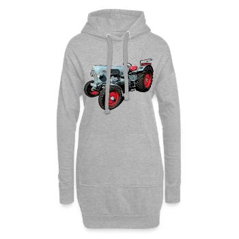 Eicher Tiger EM 235 - Hoodie-Kleid - Grau meliert - Vorne