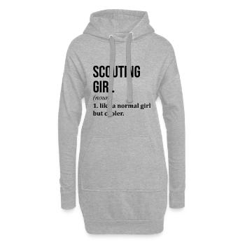 Späher - Hoodie-Kleid - Grau meliert - Vorne