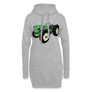 man Ackerdiesel Allrad 4N2 Traktor - Hoodie-Kleid - Grau meliert - Vorne