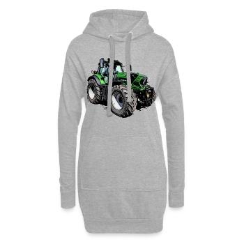 Agrotron 230 MK3 - Hoodie-Kleid - Grau meliert - Vorne