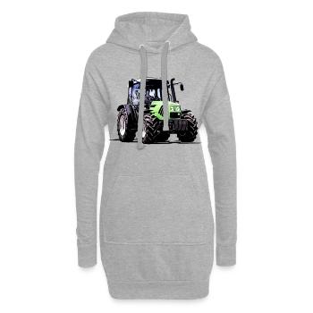Fahr den Deutz Traktor 60 70 80 | Agro - Hoodie-Kleid - Grau meliert - Vorne