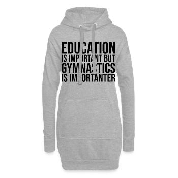 Gymnastique Gymnastique Gymnastique - Sweat-shirt à capuche long Femme - gris chiné - Devant